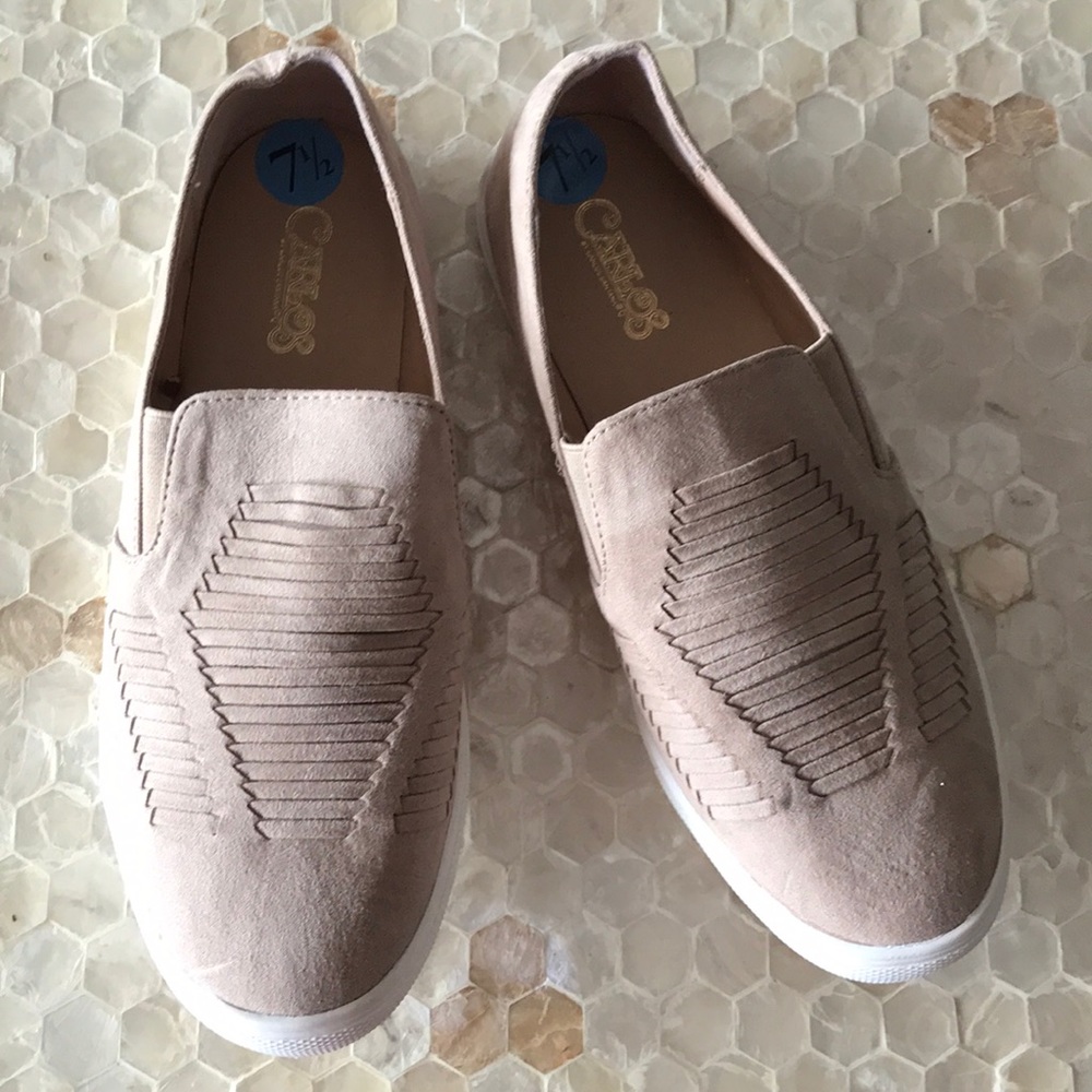 NWOB Carlos Santana tan suede shoes size 7.5